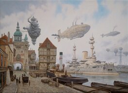 Vadim voitekhovitch - " Returning To The Harbor " - Illustration originale