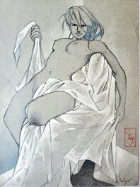 Éric Stalner - L'INSOLENTE  planche originale - Illustration originale