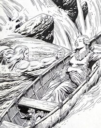 Jean-Yves Mitton - Kiwi n°303 par Jean-Yves Mitton - couverture originale avec le Grand Blek - Comic Art - Comic Strip