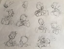 Marin, crayonnés Baby Disney, Le Journal de Mickey#1822, 1987.