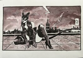 Jordi Bernet - Catwoman by Jordi BERNET - Illustration originale