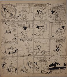 José Cabrero Arnal - Placid et Muzo (Vaillant N°262 du 21 mai 1950) - Planche originale