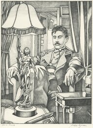 Miles Hyman - La Vie Secrète des Ecrivains, “Marcel Proust” - Comic Strip