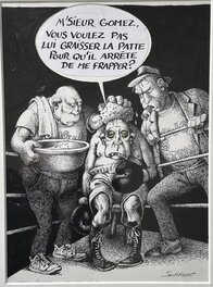 Claude Serre - Oeil au beurre noir - Illustration originale