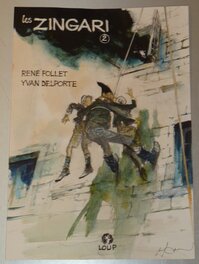 René Follet - Les Zingari - Projet de couverture tome 2 - Couverture originale
