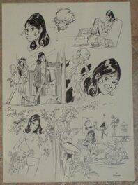 Sidney - Julie, Claire, Cécile et les autres - Etudes de personnages - Illustration originale
