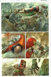 Greg Staples - Jla Riddle of the Beast Pg.88 - Planche originale