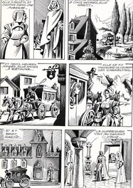 Eugène Gire - Les Trois mousquetaires, planche 13 - parution dans Brik n°105 - Planche originale