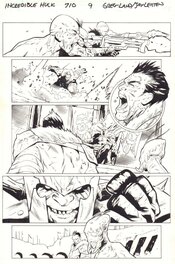 Greg Land - The Incredible Hulk #710 page 9 - Planet Hulk (Amadeus Cho) vs. Warlord (Sakaar) - 2017 Original Art - Planche originale