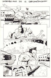 Greg Land - The Incredible Hulk #710 page10 - Planet Hulk (Amadeus Cho) vs. Warlord (Sakaar) - 2017 Original Art - Planche originale
