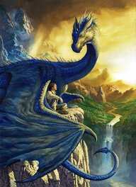 Ciruelo Cabral - Eragon et Saphira - Publiée - Illustration originale
