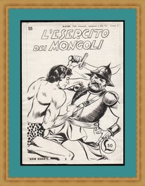 Augusto Pedrazza - Akim Gigante n° 55 "l'esercito dei Mongoli"  -  1955 - Original Cover