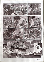 Sébastien Vastra - Jim Hawkins 2 -  Sombres héros de la mer - Planche originale