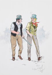 Ron Van Riet - Robert en Bertrand - Illustration originale