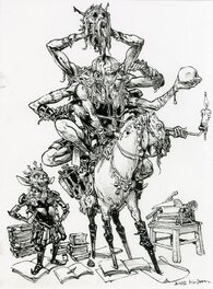 Kim Jung Gi - Fan art d'après "Even Mehl Amundsen" - Illustration originale