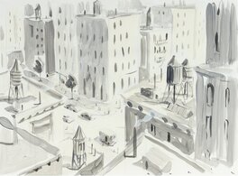François Avril - Manhattan ( 2011) - Illustration originale