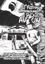 Affiche originale festival de la BD d'Ajaccio 2015