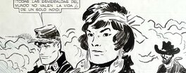 Hugo Pratt - Sergent Kirk - Il Castello di Titlan page 74 - planche originale - comic art g