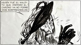 Hugo Pratt - Sergent Kirk - Il Castello di Titlan page 75 - planche originale - comic art b
