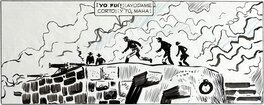 Hugo Pratt - Sergent Kirk - Il Castello di Titlan page 75 - planche originale - comic art c