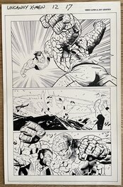 Greg Land - Uncanny X-men Namor vs The Thing - Planche originale