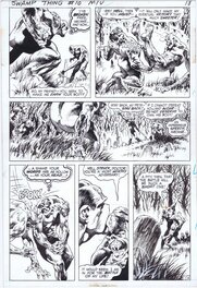 Planche originale - Swamp Thing #10 page by Bernie Wrightson