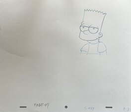 Matt Groening - Bart Simpsons - Planche originale