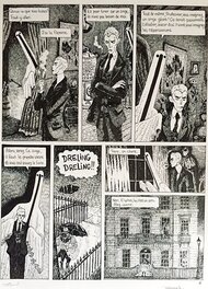 Hervé Tanquerelle - Tanquerelle, Professeur Bell#3, Le cargo du roi singe, planche n°6, 2002. - Comic Strip