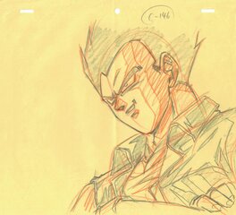 Akira Toriyama - Dragon Ball GT – Vegeta – Correction Genga - Comic Strip