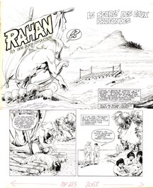 André Chéret - Chéret : Rahan, "Le secret des eaux profondes" planche 1 - Comic Strip