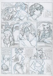 Juanjo Guarnido - Blacksad ARTIC NATION - CRAYONNE TOME 2 PLANCHE 12 - Comic Strip