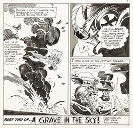 Joe Kubert - Star Spangled War Stories # 147 p. 8 . Enemy Ace ( 1969 ) - Comic Strip