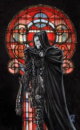Original Illustration - Requiem - Tome 7 - Le couvent des sœurs de sang - Illustration pour un ex-libris