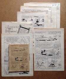 Franco Aloisi - Aloisi Franco (Alois Franc ou Aloïs - Atelier Chott) Giocondo 8 Planche Originale Encre Chine ,Rancho 20 S.E.R 1956 petit format - Comic Strip
