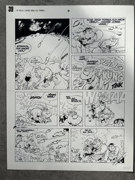 Pierre Seron - Seron - les Petits hommes - Planche originale - 20 000 lieues sous les Terres - Comic Strip