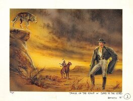 Luis Royo - Projet de couverture western - Illustration originale
