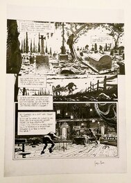 Georges Bess - Très belle séquence du superbe roman de Mary Shelley - Planche originale