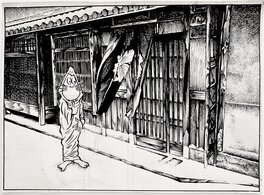 Shigeru Mizuki - Kitarō le Repoussant (case découpée) - Planche originale