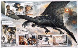 Juan Giménez - Moi Dragon, Tome 1, Double page 38-39 - Planche originale