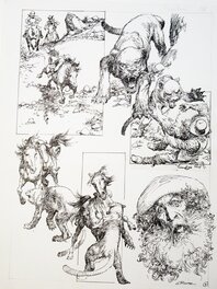Carlos Roume - #horse Crepuscule, planche originale p.7 - Comic Strip