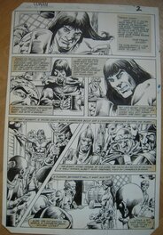 Gil Kane - Conan the Barbarian #132 page 2 - Gil Kane et Danny Bulanadi (1982) - Planche originale