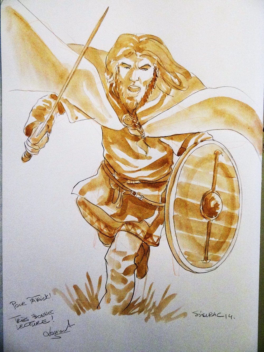 Erik LE ROUGE LE SANG DES VIKINGS by Laurent Sieurac Sketch