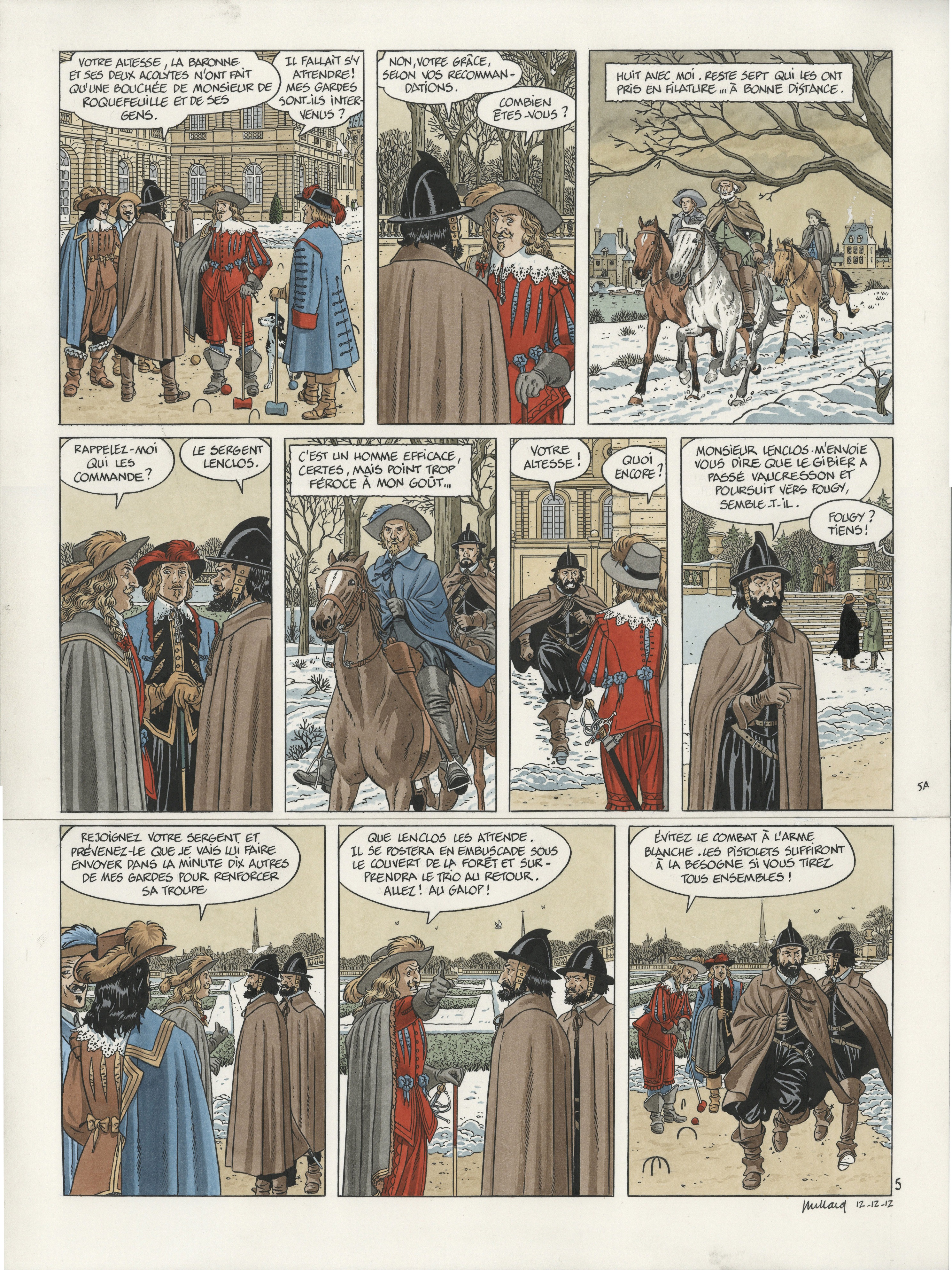 Les 7 Vies De Lea Suite Les 7 Vies de L'Épervier par André Juillard - Planche originale
