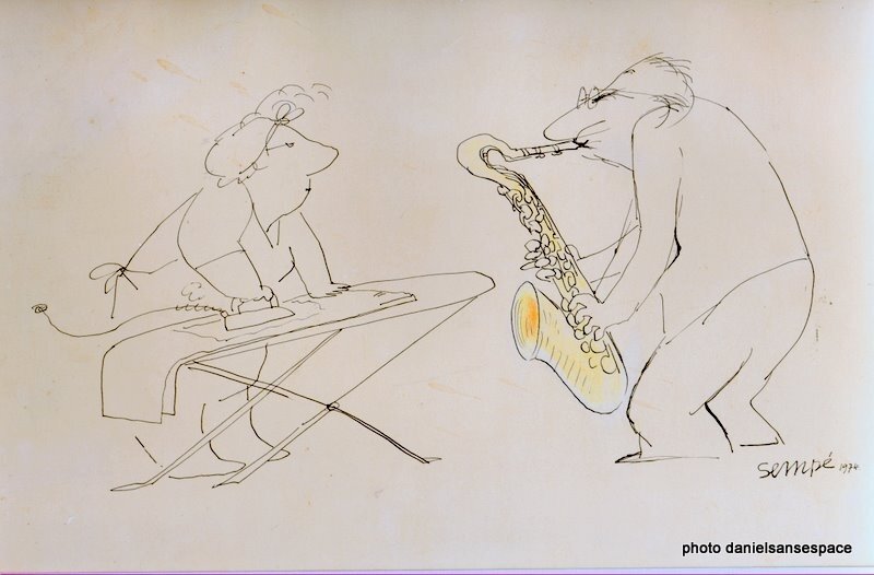 Sempé, Sempe, illustration issue de Quelques Concerts - Illustration originale