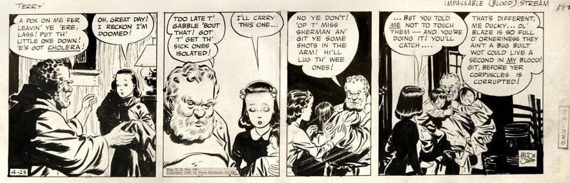 Milton Caniff, Terry & the Pirates, 23-Apr-1940 - Comic Strip