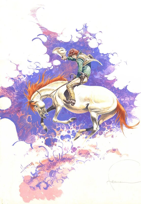 Hermann, Comanche : Back Cover - Couverture originale