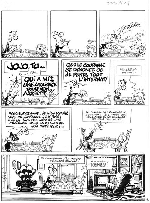 André Geerts, Jojo au pensionnat - planche 19 - Comic Strip