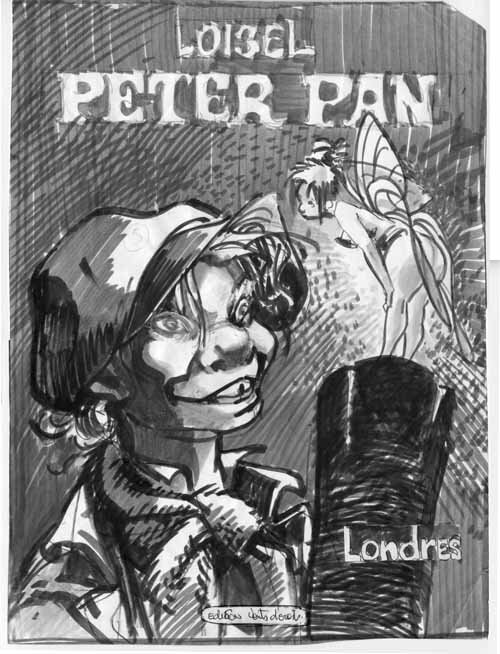 Régis Loisel, Peter Pan - T01 - Recherche de couverture - Œuvre originale