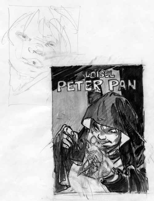 Régis Loisel, Peter Pan - T01 - Recherche de couverture - Œuvre originale