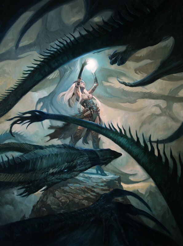 Lucas Graciano, Dragon Swarm (Artifacts & Legends Cover) - Original Illustration